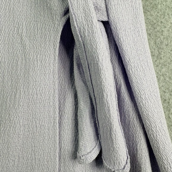 Madewell Texture & Thread Wrap Dress Women's S Lavender Textured Knit - Picture 4 of 10